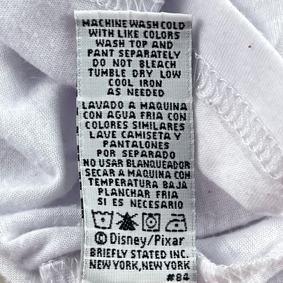 Disney Pixar Toy Story 4 Pajama Top Size L White Toy To The World Raglan Sleeve - Picture 11 of 11